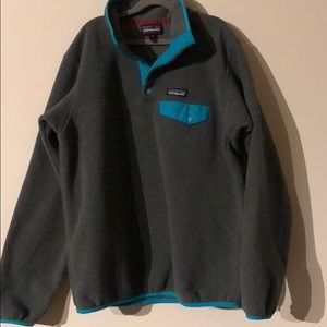 Gray Patagonia 3/4 Button Pullover